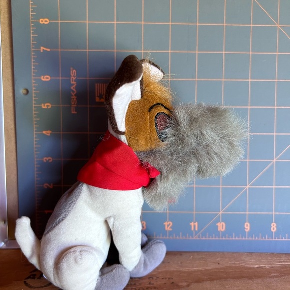 Disney Oliver & Company Dodger Dog Plush 7" Stuffed Animal Beans - Picture 9 of 12